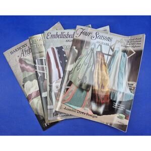 Vintage Jeanette Crews Designs 4 Crochet Afghan Pattern Booklets Beautiful!